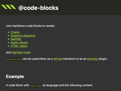 Screenshot of https://code-blocks.surge.sh/