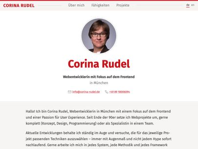 Screenshot of https://corina-rudel.de/