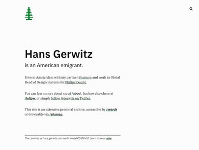 Screenshot of https://hans.gerwitz.com/