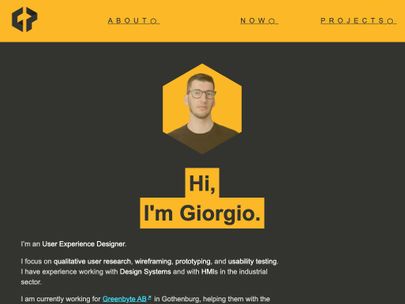 Screenshot of https://www.giorgiopretto.com/