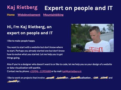 Screenshot of https://www.kajrietberg.nl/