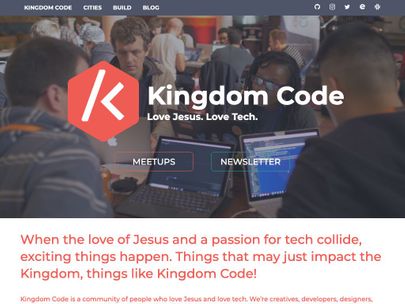 Screenshot of https://kingdomcode.org.uk