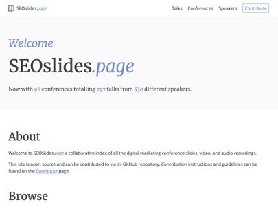 Screenshot of https://SEOslides.page